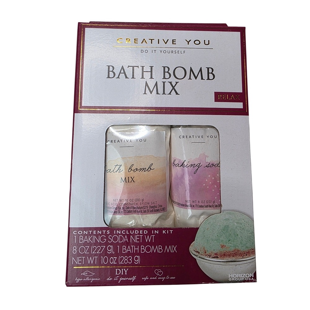 Creative You DIY Bath Bomb Mix Relax Set Baking Soda and Epsom Salt Mix 92879 K1